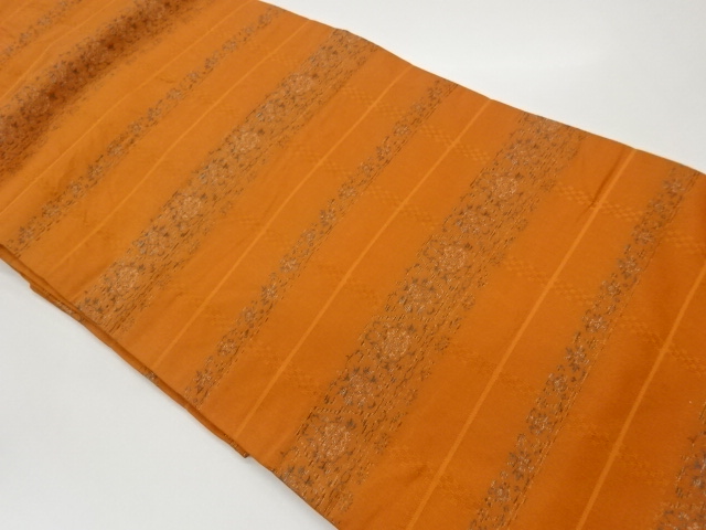 JAPANESE NAGOYA OBI / WOVEN ABSTRACT ARABESQUE